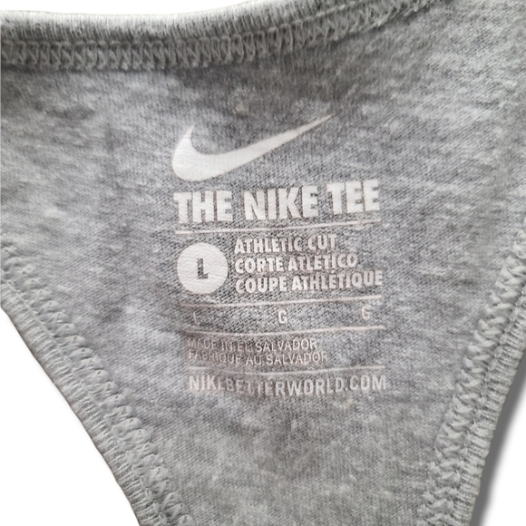Nike grey black white logo athletic cut tanktop - Picture 2 of 3
